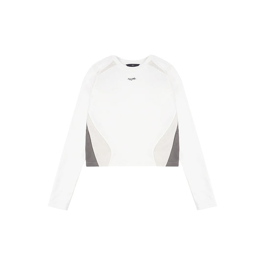 1807 Sports Patchwork Cropped Long Sleeve Tee | Face 3 Face