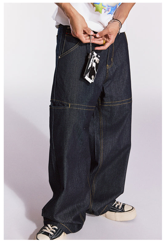 Remedy Metal Studded Keychain Coin Card Zipper Leather Wallet | Face 3 Face