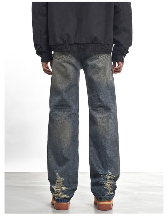 F3F Select Camouflage Patch Knee Distressed Jeans | Face 3 Face