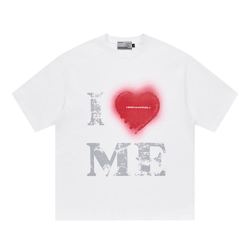 Harsh and Cruel Heart Print Heavyweight Tee