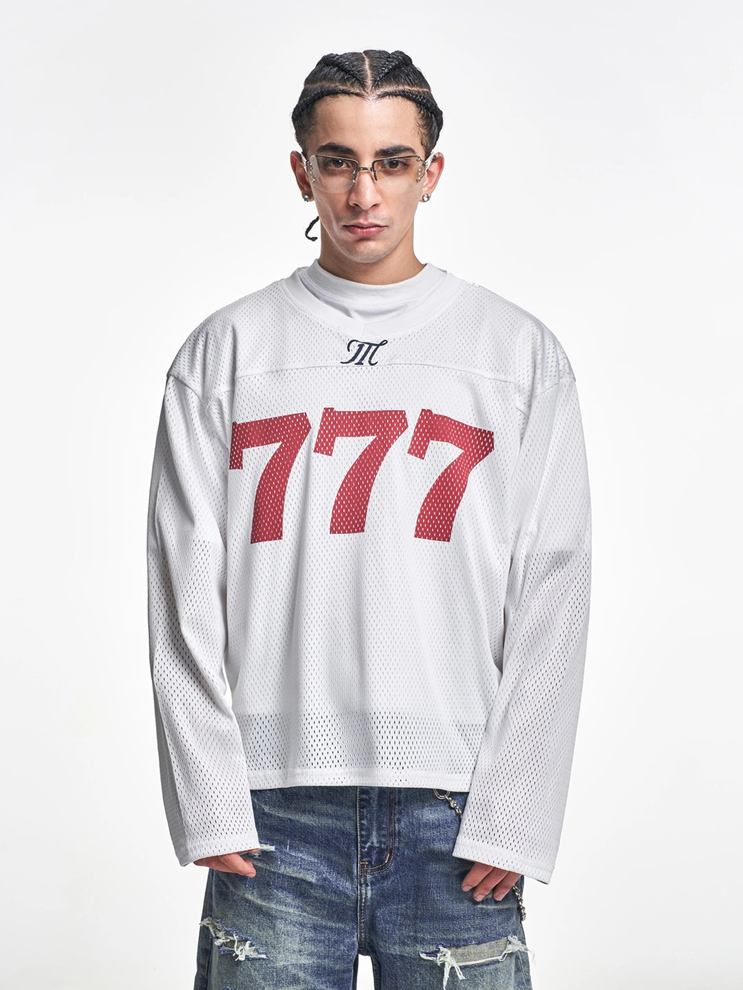 F3F Select 777 Numbered Mesh Long Sleeve Hockey Jersey | Face 3 Face