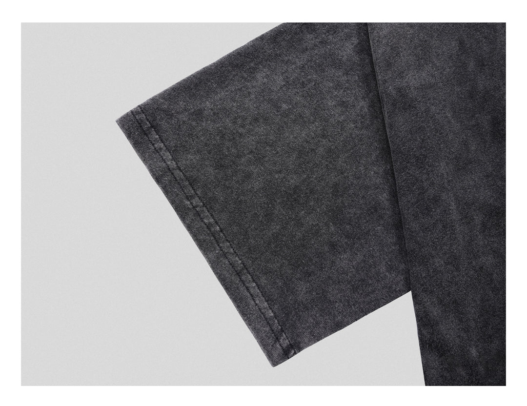 UNDERWATER Black Sand-Washed Basic Faded Tee | Face 3 Face