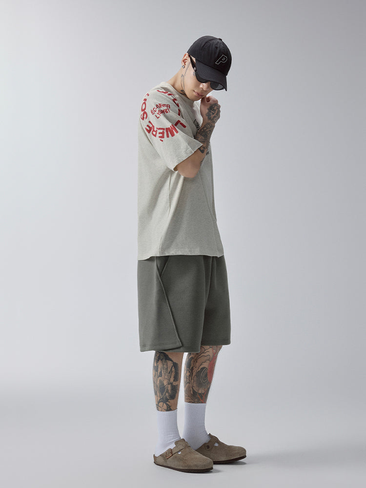 F2CE Deconstructed Embroidered Sweat Shorts | Face 3 Face