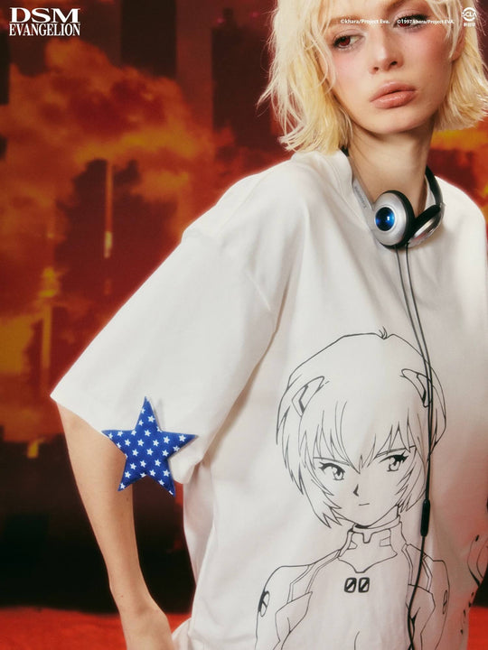 DSM x EVA Character Graphic Print Short Sleeve Tee