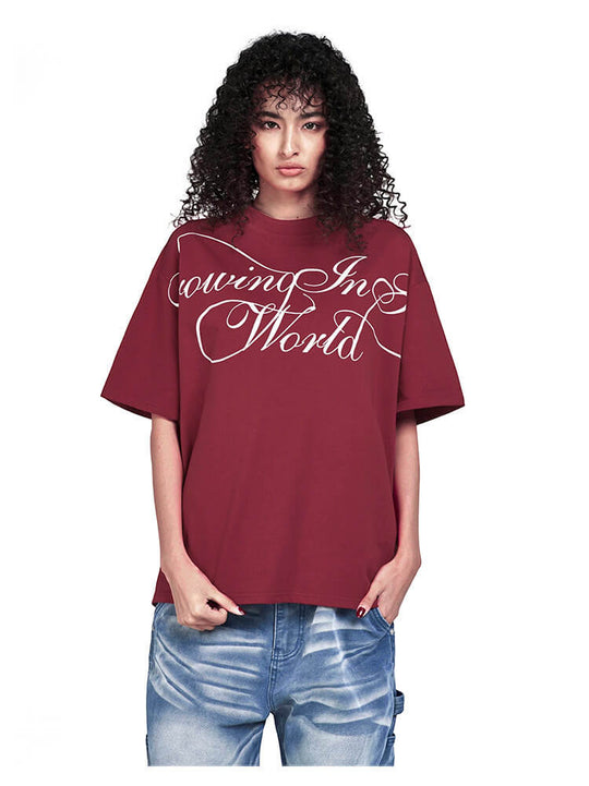 F3F Select Large Calligraphy Print Tee | Face 3 Face