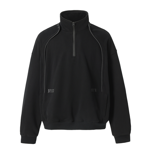 JHYQ 3D Arc Half Zip Sweatshirt