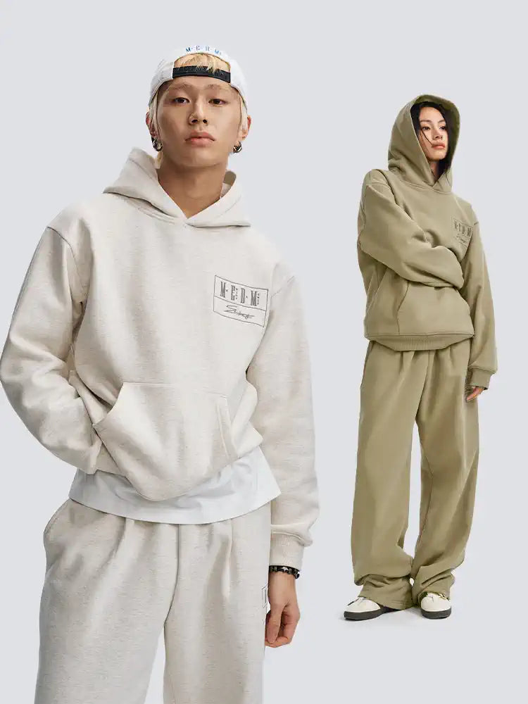 MEDM Embroidered Lettered Logo Hoodie & Sweatpants | Face 3 Face