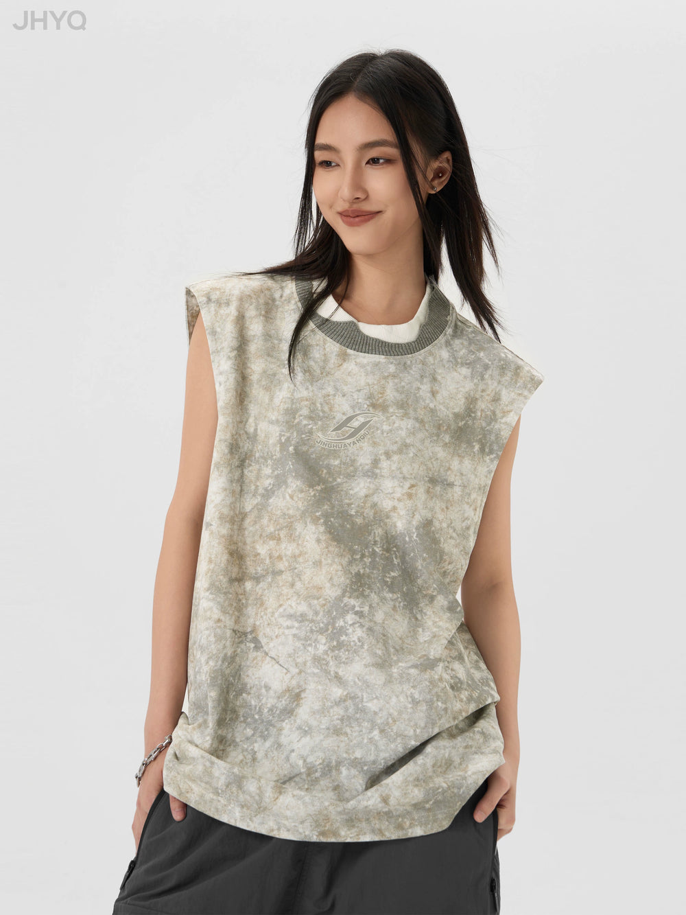 JHYQ Camouflage Sleeveless Tee