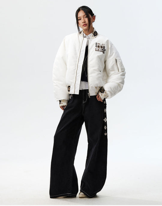 MEDM Ethnic Trim MA-1 Bomber Jacket | Face 3 Face