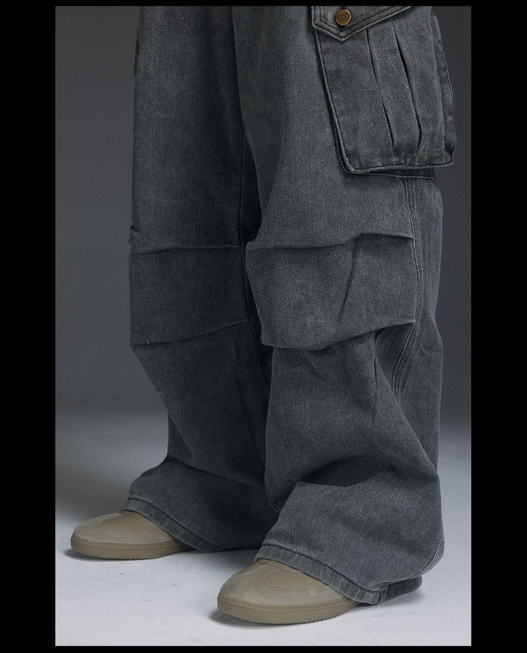 NOVACAM Washed 3D-Pocket Work Cargo Pants | Face 3 Face