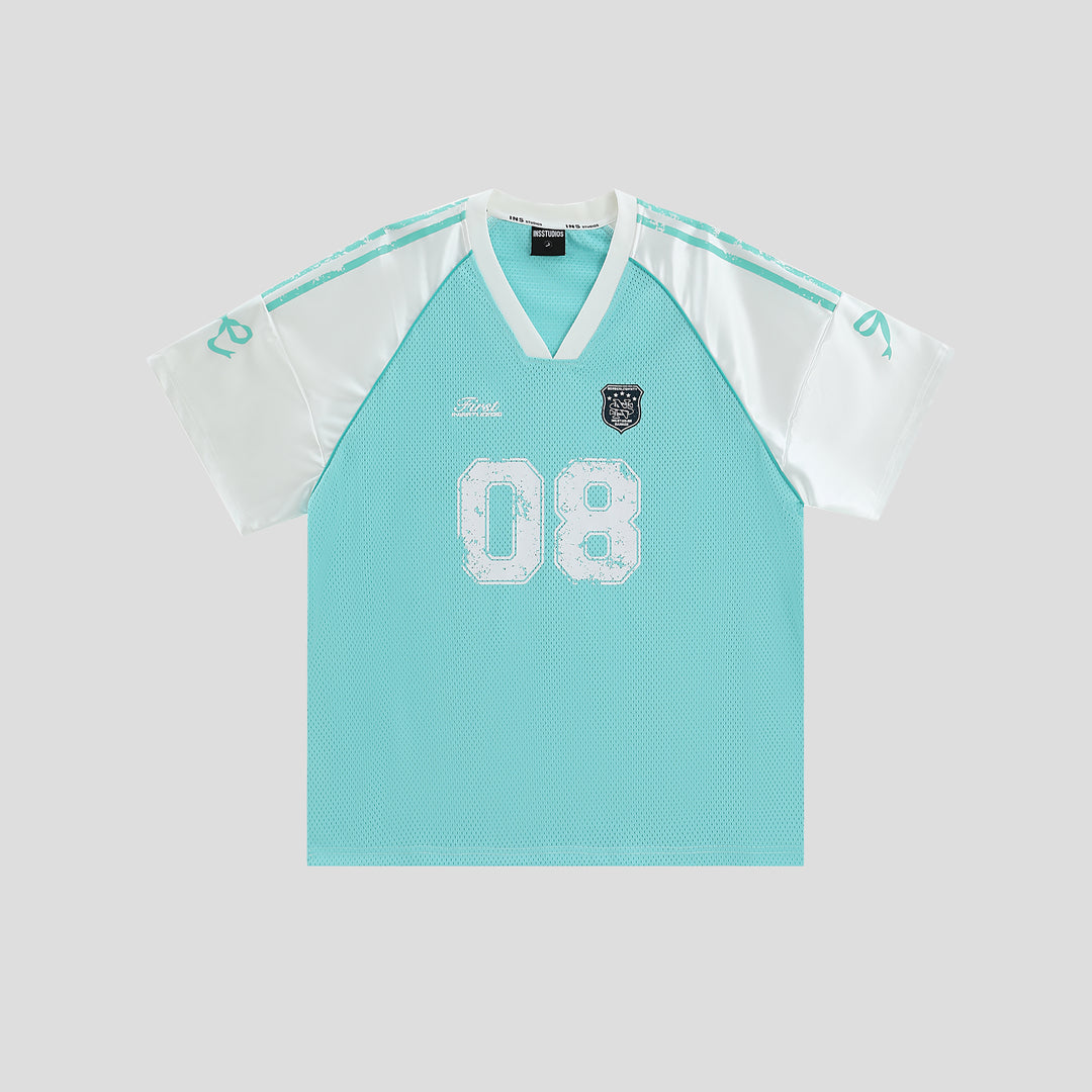 INSstudios Raglan Spliced V-neck Soccer Jersey | Face 3 Face