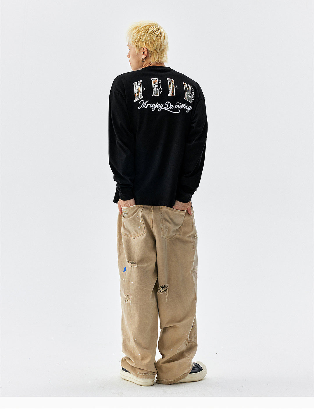 MEDM Fire Lace Logo Patch Long Sleeve Tee | Face 3 Face