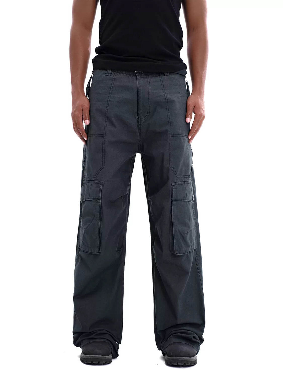 F3F Select Multi Pocket Side Zipper Work Cargo Pants