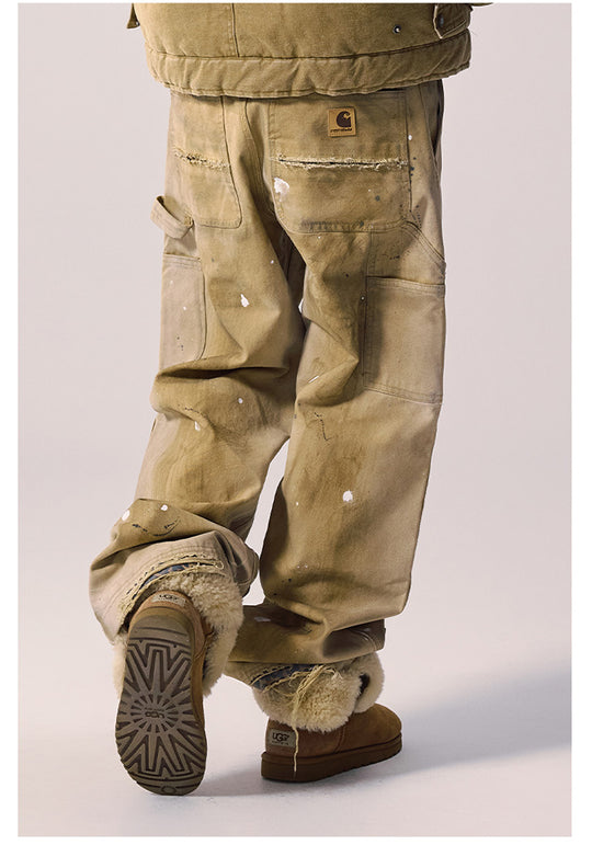 Remedy Washed Splash Ink Work Painter Pants | Face 3 Face