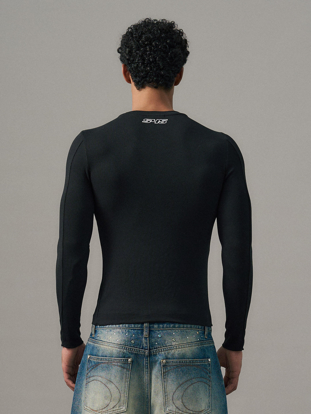 S45 Stretch Fit Basic Long Sleeve Tee | Face 3 Face