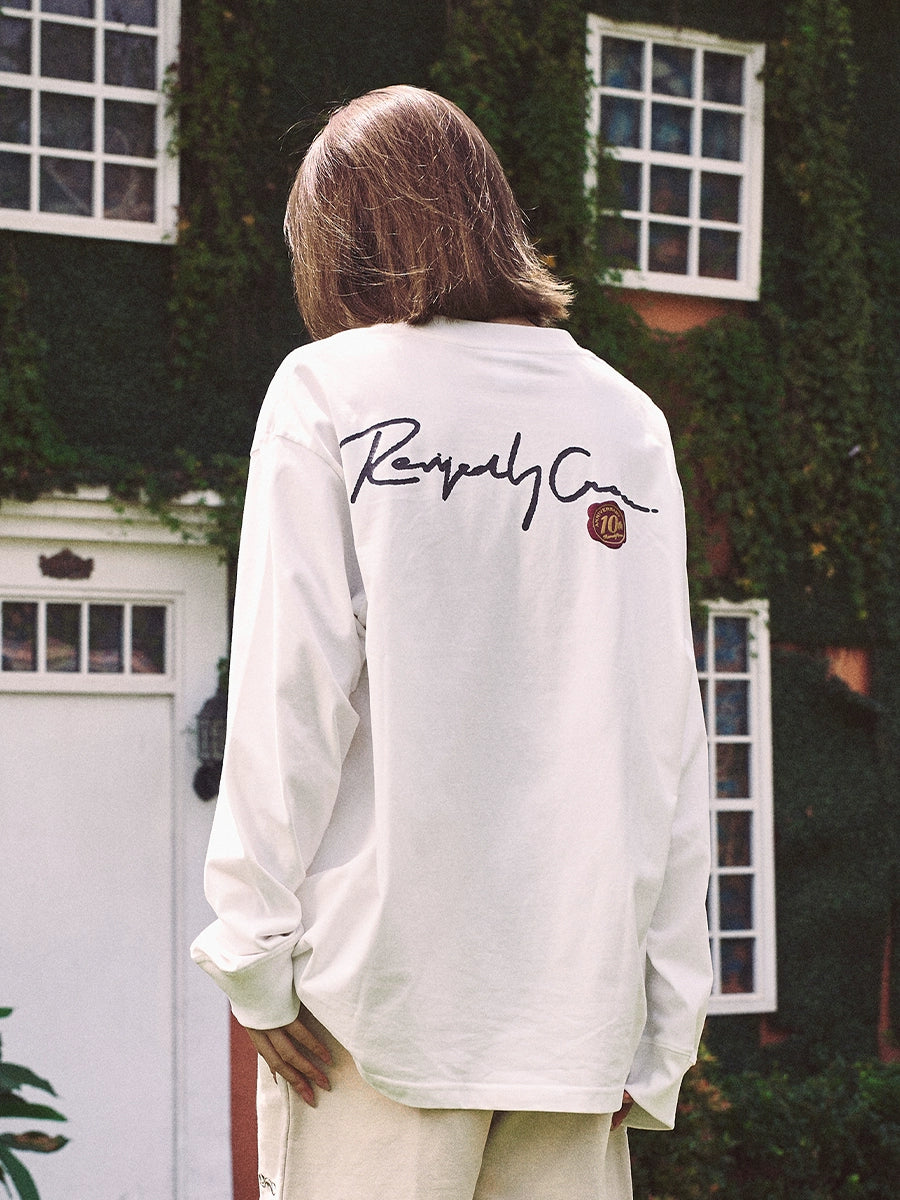Remedy 3D Wax Seal and Cracked Logo Print Long Sleeve Tee | Face 3 Face