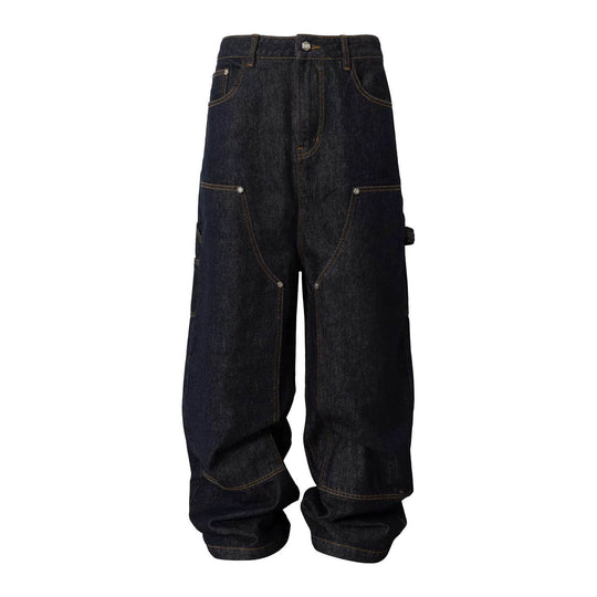 YADcrew Studded Double Knee Painter Jeans | Face 3 Face
