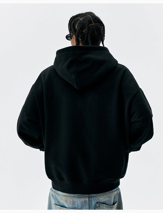 MEDM Flower Embroidered Zip Up Hoodie | Face 3 Face