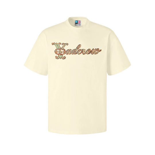 YADcrew Sequin and Bead Logo Embroidery Tee | Face 3 Face