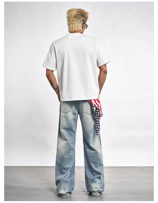 F3F Select Washed Whisker Light Blue Jeans | Face 3 Face