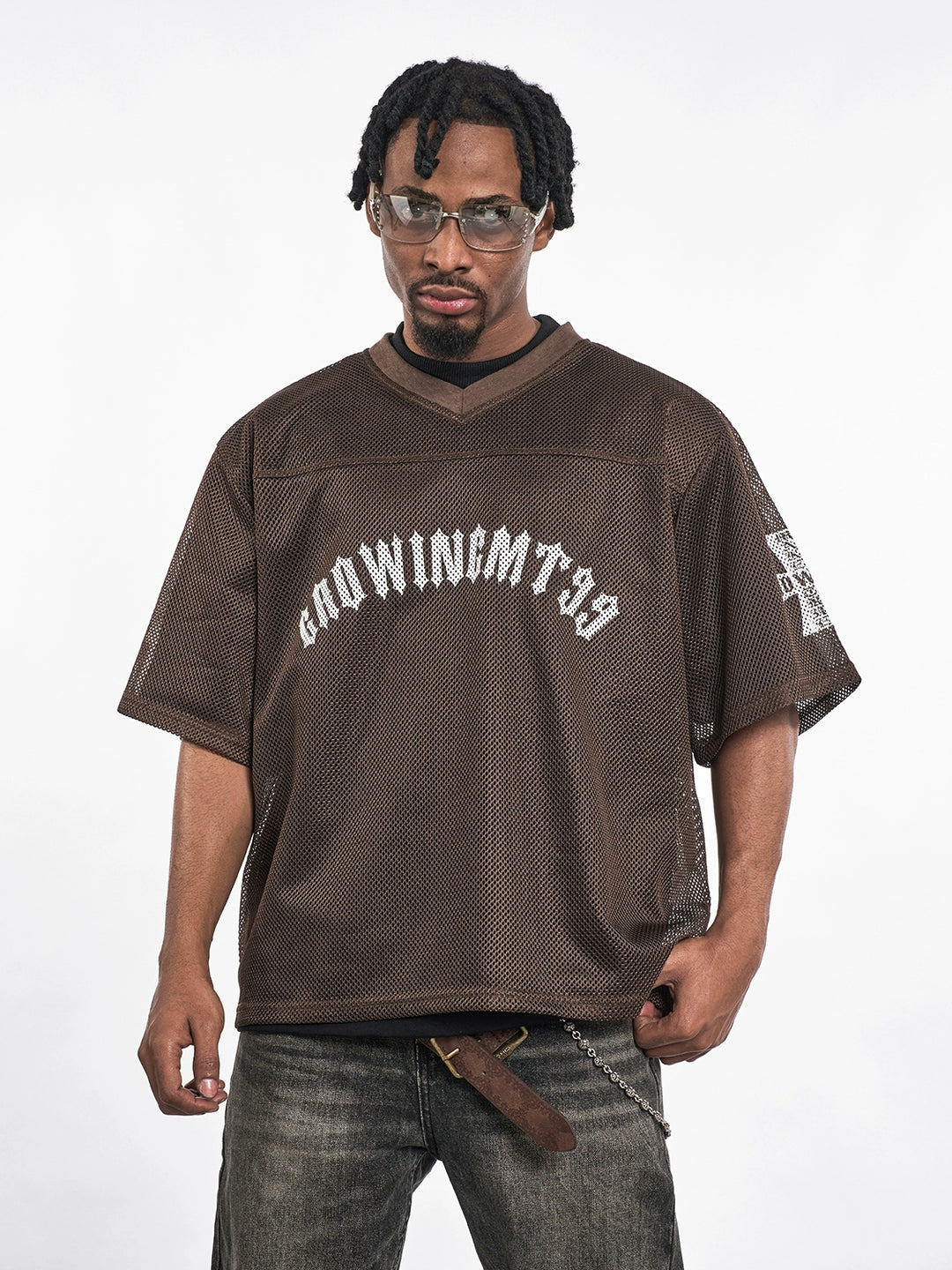 F3F Select Cross Print Mesh Jersey | Face 3 Face