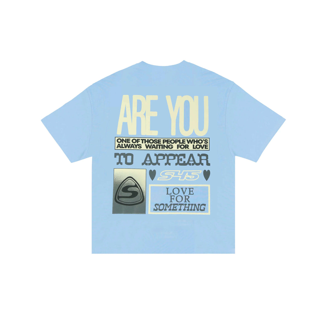 S45 Contrast Color Slogan Print Short Sleeve Tee | Face 3 Face