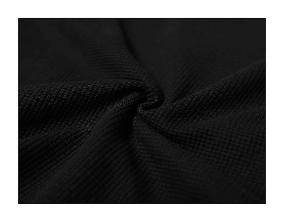 KARMANISTIC Printed Waffle Long Sleeve Tee | Face 3 Face