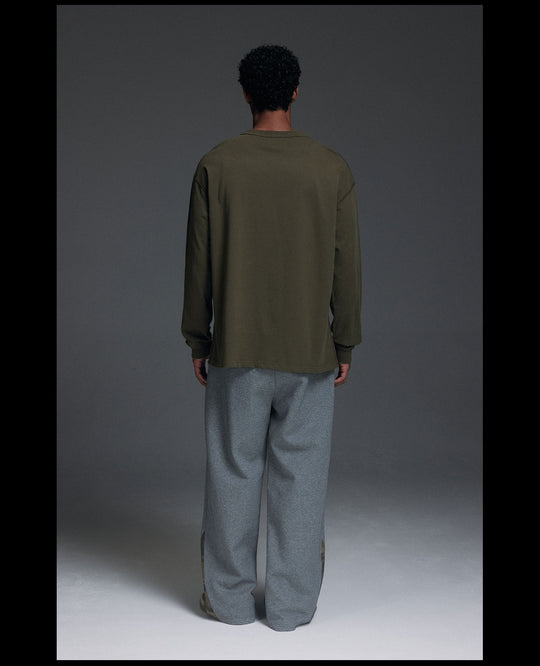 NOVACAM Novacam Art Room Backstitching Frayed Long Sleeve Tee | Face 3 Face