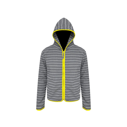 S45 Soft Textured Striped Zip Up Hoodie | Face 3 Face