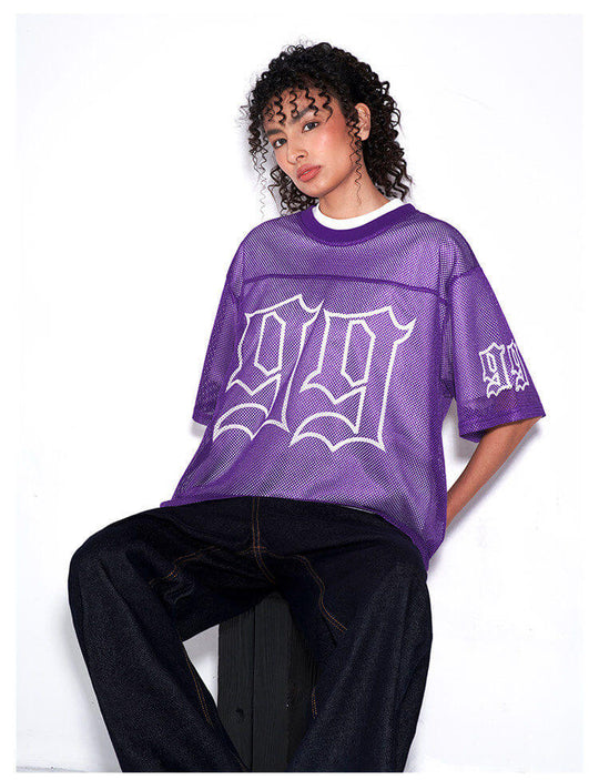 F3F Select 99 Cross Print Mesh Short Sleeve Jersey | Face 3 Face