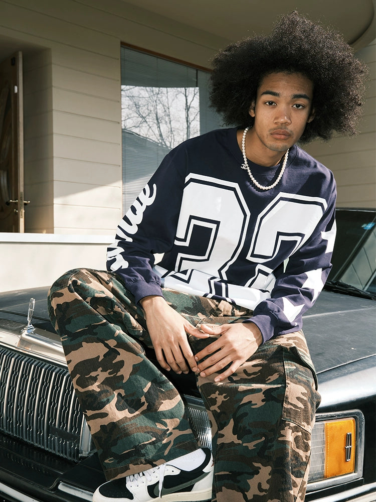 JUST VIBE Star Number Print Tee | Face 3 Face