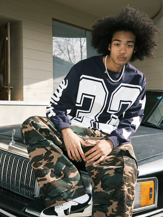 JUST VIBE Star Number Print Tee | Face 3 Face