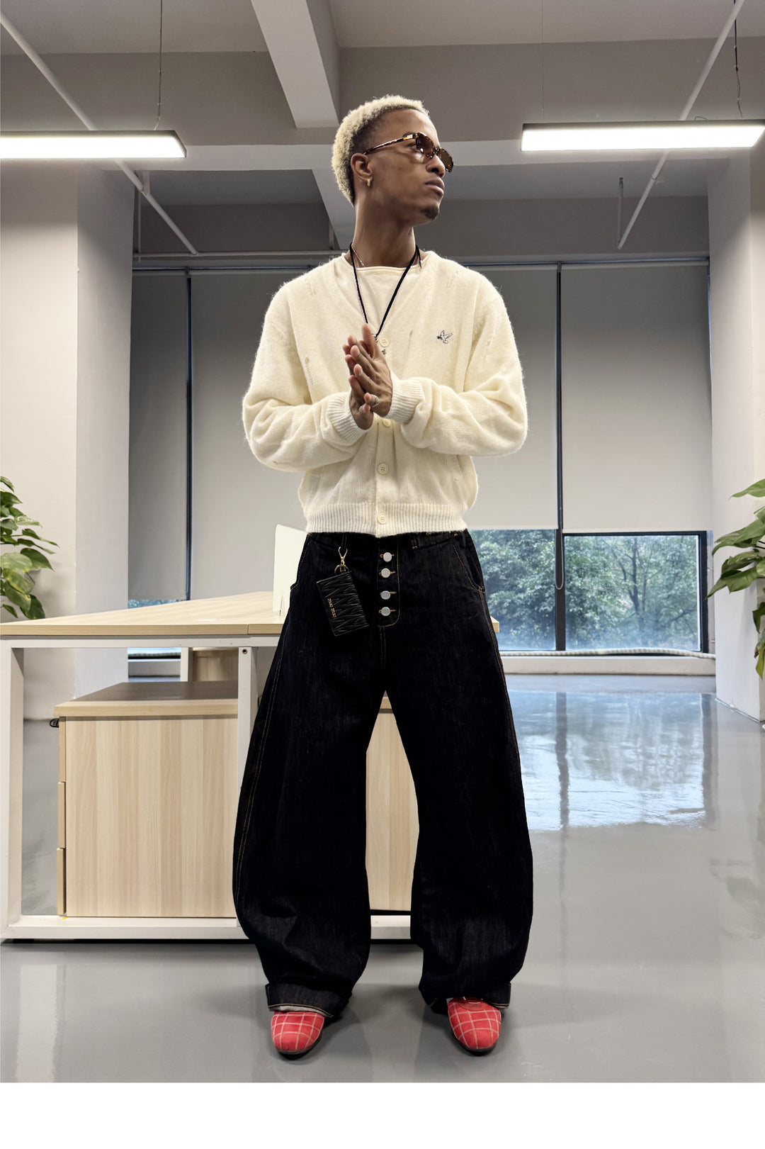 STEEPC Magnetic Button Scimitar Jeans | Face 3 Face