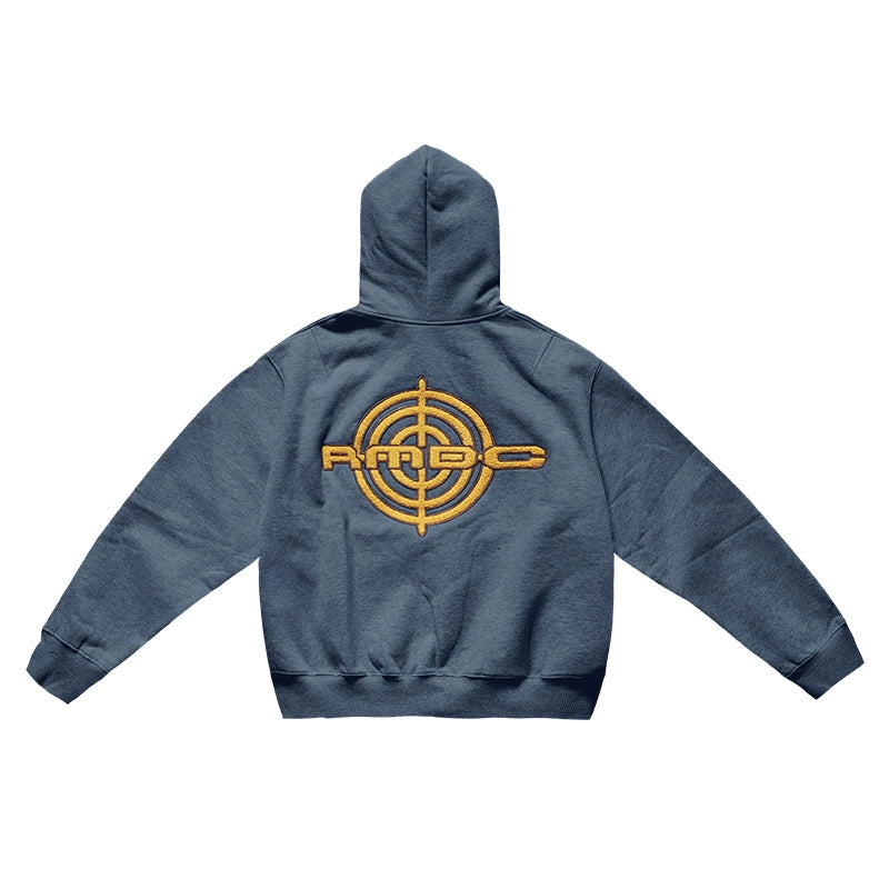Remedy Terry Embroidery Zip Up Hoodie | Face 3 Face