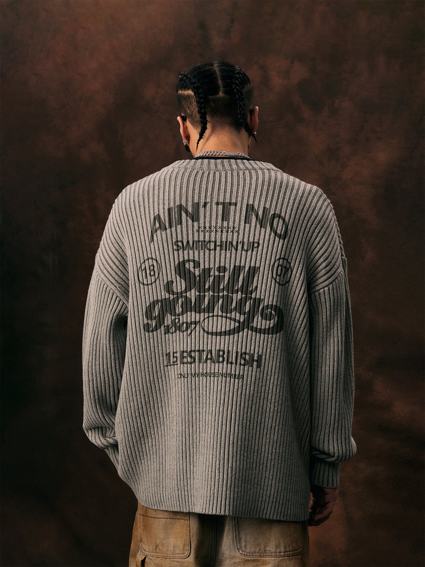 1807 Pit Stripe Vintage Knit Sweater | Face 3 Face