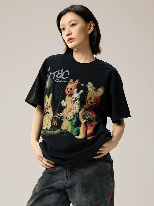 Remedy Rabbit Party Print Tee | Face 3 Face