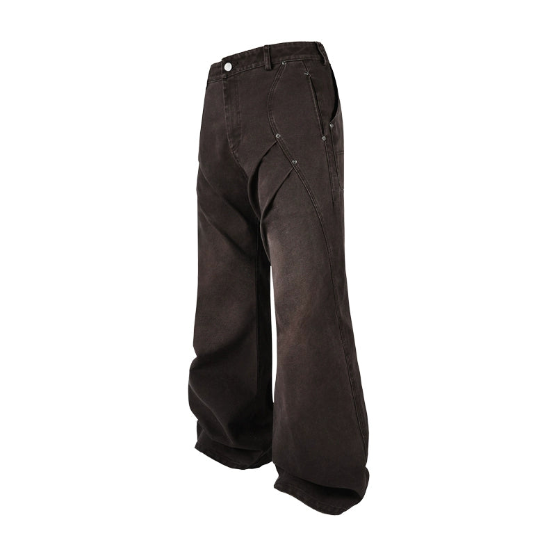 ANTIDOTE 3D Pleated Washed Work Pants | Face 3 Face