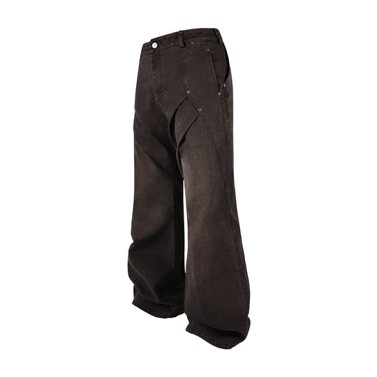 ANTIDOTE 3D Pleated Washed Work Pants | Face 3 Face