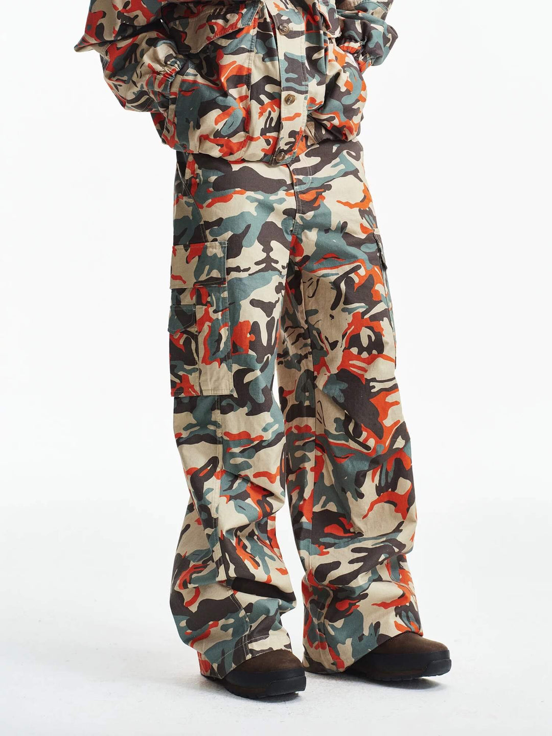 MEDM Custom Color Blocked Camo Cargo Pants | Face 3 Face