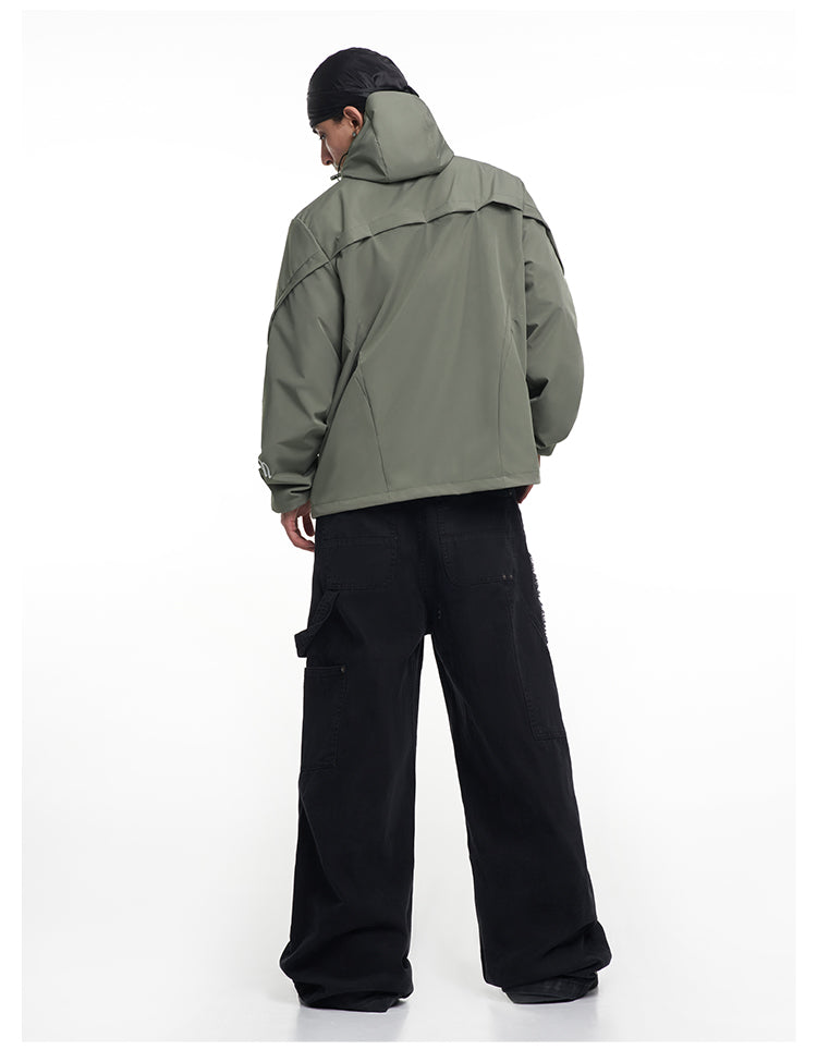 F3F Select Functional Drawstring Hooded Technical Jacket | Face 3 Face