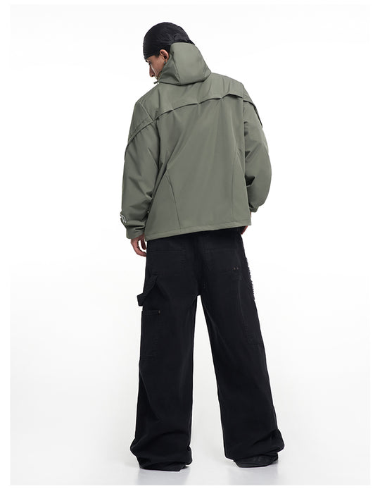 F3F Select Functional Drawstring Hooded Technical Jacket | Face 3 Face