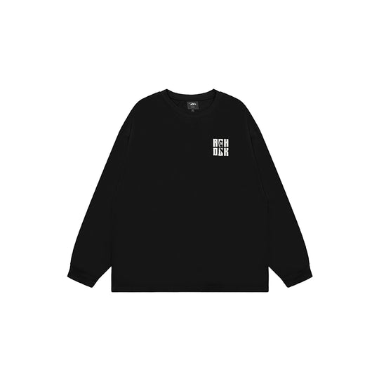 Achock Letter Logo Embroidered Long Sleeve Tee | Face 3 Face