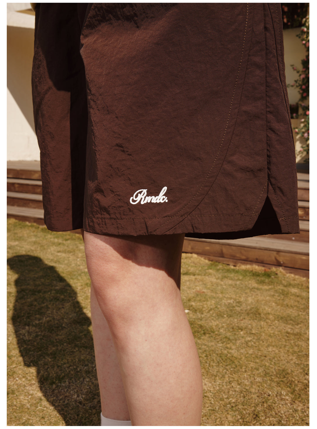 Remedy Embroidered Nylon Sports Shorts | Face 3 Face