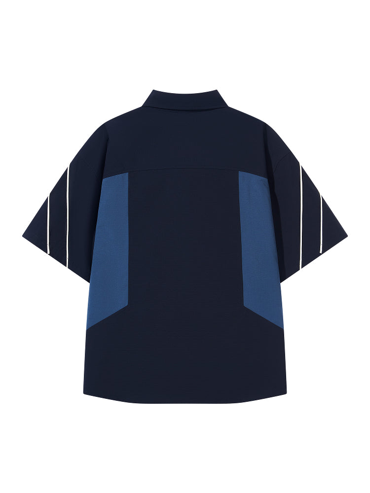BLIND NO PLAN EXITMODE Colorblocked Sports Shirt | Face 3 Face