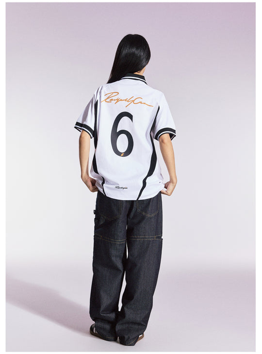 Remedy HONEYBUNNY Rabbit Embroidered Soccer Jersey Polo Shirt | Face 3 Face