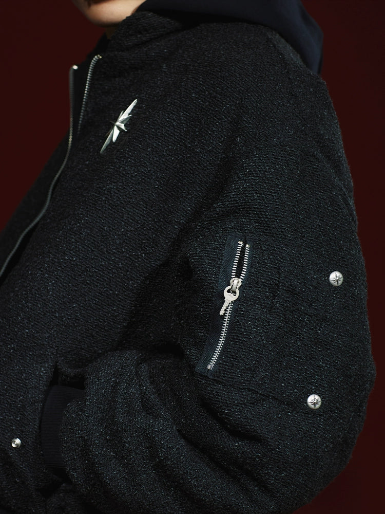 Remedy Textured MA-1 Bomber Jacket | Face 3 Face