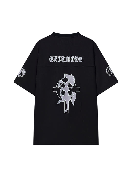 BLIND NO PLAN Cross Horse Print Hockey Jersey Tee | Face 3 Face