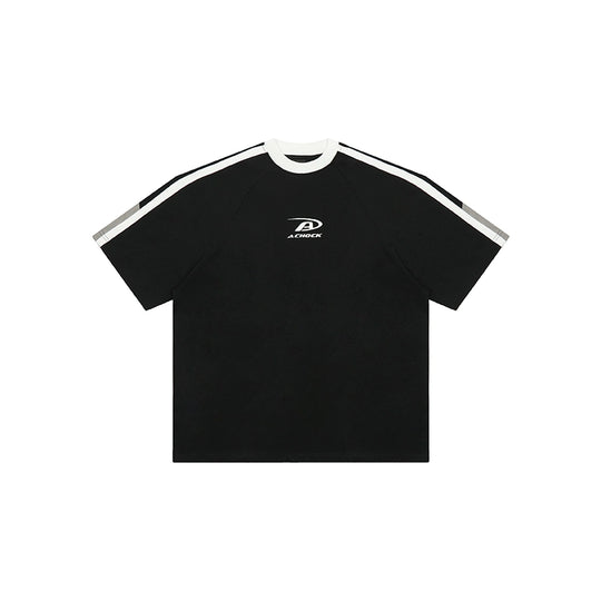 Achock Contrast Color Stitch Logo Print Tee | Face 3 Face