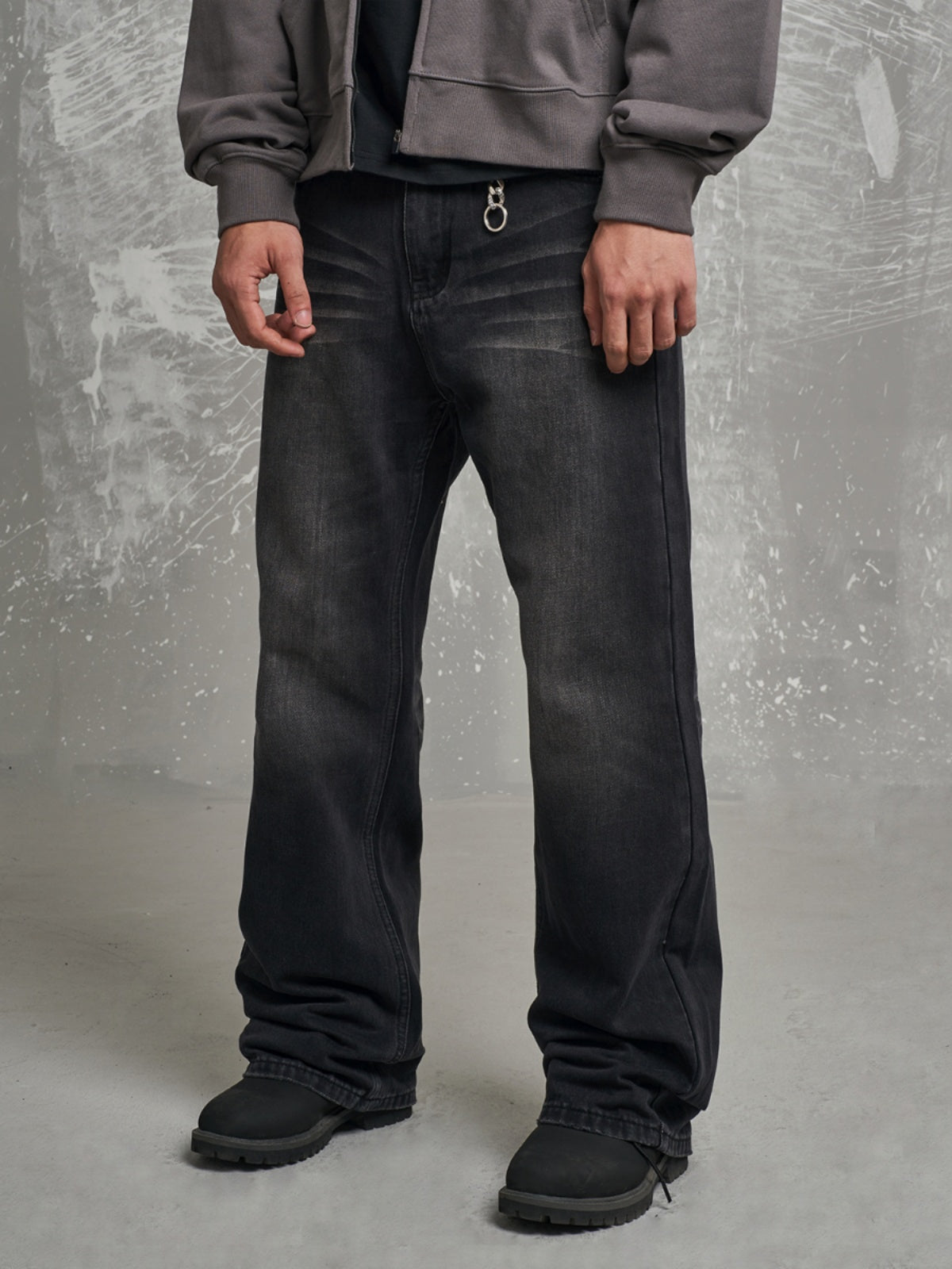 F3F Select Heavy Wash Whiskering Jeans | Face 3 Face