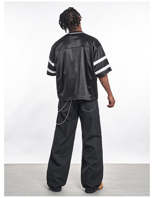 F3F Select Snake Leather Letter Patch Jersey | Face 3 Face